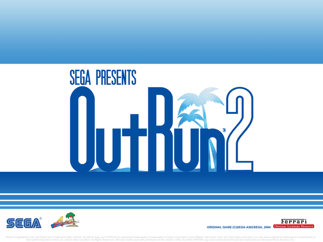 OutRun 2 title screen for Xbox